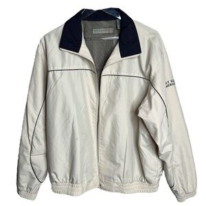 Perry Ellis American Active Cream Vintage Windbreaker/ Jacket